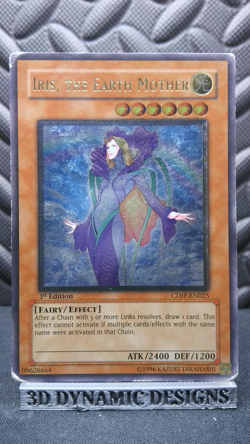 | Yugioh Iris, the Earth Mother CDIP-EN025 1st Edition Ultimate Rare DMG ?? | - Image 1