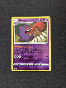 Gengar 057/198 Rare Reverse Holo - Chilling Reign Pokemon Card NM - Image 1