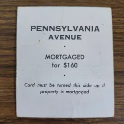 Replacement Pennsylvania Title Deed Card Regular Basic Monopoly b - Image 2