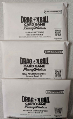 Dragon Ball Super Card Game Fusion World Release Event Kit Bundle FB 04 ,05, 07 - Image 1