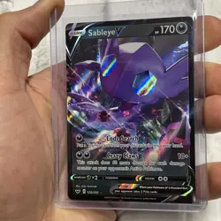 Pokemon Sableye V 120/202 Sword & Shield NM Ultra Rare Pokemon Card Nintendo TCG - Image 2
