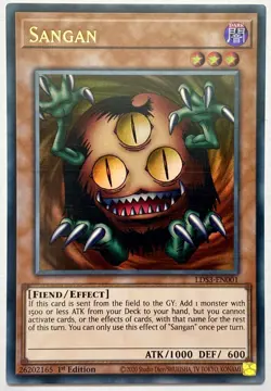 LDS3-EN001 Sangan - Ultra Rare 1st Edition Lightly Played YuGiOh Card - Image 1