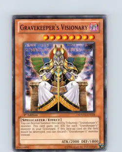 Yu-Gi-Oh TCG Gravekeeper's Visionary SDMA-EN018 1st Edition Common Card LP-NM - Image 1