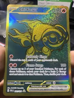 Pokemon TCG Chi-Yu EX 241/091 Paldean Fates Hyper Rare Card NM/M Condition - Image 1