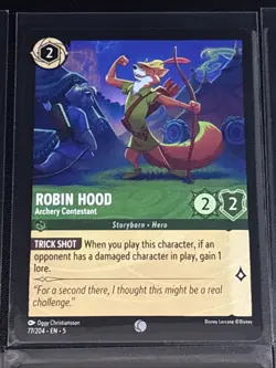 Disney Lorcana Robin Hood Theme 8 Card Lot B Robin Hood/Maid Marian/Alan-A-Dale - Image 4