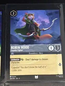 Disney Lorcana Robin Hood Theme 8 Card Lot B Robin Hood/Maid Marian/Alan-A-Dale - Image 5