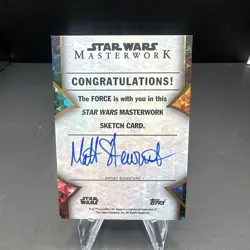 Topps Star Wars Masterwork Sketch Card Matt Stewart 1/1 Scout Trooper - Image 2