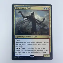 MTG The Locust God Hour of Devastation #139 LP Mythic Rare Commander Card - Image 1