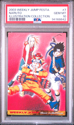 PSA 10 Weekly Jump Festa Naruto 2003 Illustration Collection Japanese Card - Image 1