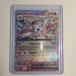 Pokemon Sylveon EX TCG Full Art Double Rare Holo Card 086/191 Surging Sparks - Image 1