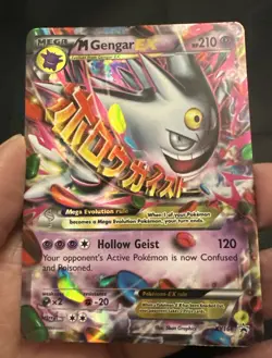 Pokemon TCG Mega Gengar EX Black Star Promo Card XY166 - Image 3