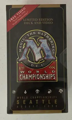 1998 World Championship MTG Ben Rubin Factory Sealed Deck & Video Magic CCG WOTC - Image 1