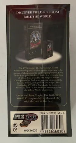 1998 World Championship MTG Ben Rubin Factory Sealed Deck & Video Magic CCG WOTC - Image 2