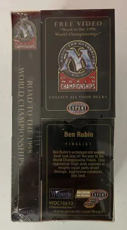 1998 World Championship MTG Ben Rubin Factory Sealed Deck & Video Magic CCG WOTC - Image 3
