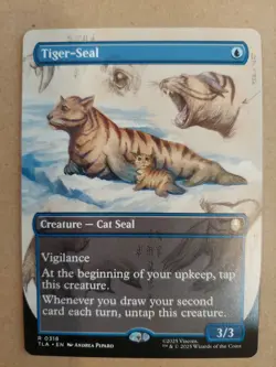 Tiger-Seal (Borderless) #318 (NM) TLA Magic MTG - Image 1