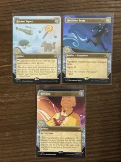 Sol Ring, Arcane Signet, Swiftfoot Boots (Showcase) - Bundle of 3 Avatar Promos - Image 1
