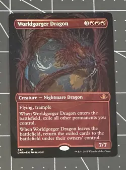 MTG Worldgorger Dragon (Borderless) FOIL Dominaria Remastered - Image 1