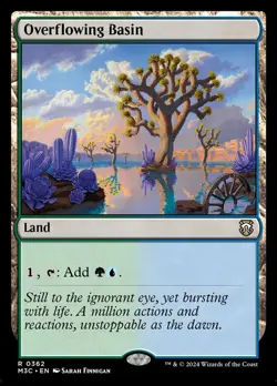 Near Mint, English - 4 x MTG Overflowing Basin Commander: Modern Horizons 3 - Image 1