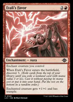 Near Mint, English - 4 x MTG Etali's Favor - Foil The Lost Caverns of Ixalan - Image 1
