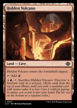 Near Mint, English - 4 x MTG Hidden Volcano - Foil The Lost Caverns of Ixalan - Image 1