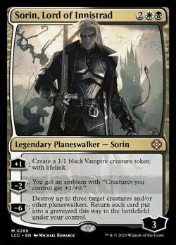 Near Mint, English - 1 x MTG Sorin, Lord of Innistrad Commander: The Lost Cavern - Image 1