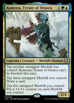 Near Mint, English - 1 x MTG Kumena, Tyrant of Orazca Commander: The Lost Cavern - Image 1