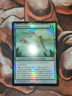 NM FOIL Bow of Nylea Theros MTG Magic the Gathering 1st Edition - Image 1