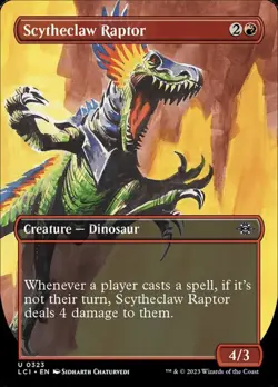 Near Mint, English - 4 x MTG Scytheclaw Raptor - Foil - Borderless The Lost Cave - Image 1
