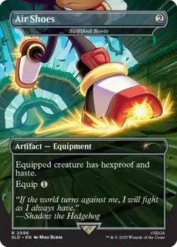 Near Mint, English - 1 x MTG Air Shoes - Swiftfoot Boots Secret Lair Drop Series - Image 1