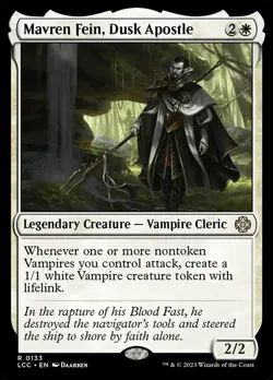 Near Mint, English - 2 x MTG Mavren Fein, Dusk Apostle Commander: The Lost Caver - Image 1