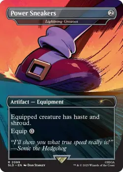 Near Mint, English - 1 x MTG Power Sneakers - Lightning Greaves Secret Lair Drop - Image 1