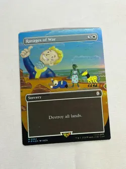 MTG FOIL Borderless Ravages of War Fallout Magic the Gathering - Image 1