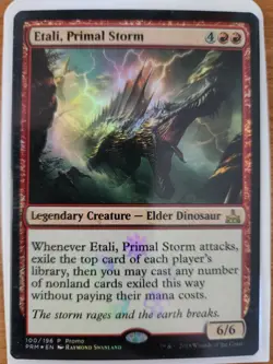Etali, Primal Storm NM PROMO FOIL Rivals of Ixalan MTG FREE SHIPPING - Image 1