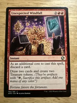 Unexpected Windfall NM Adventures in the Forgotten Realms MTG FREE SHIPPING - Image 1