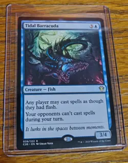 MTG Tidal Barracuda Commander 2020 LP X1 Magic The Gathering Rare - Image 1