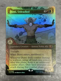 Bumi, Unleashed Showcase FOIL MTG Avatar: TLA NM - Image 1