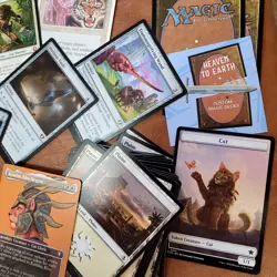 Whole COMMANDER Magic Deck MTG - Kemba Kha Regent Full Art Purre White CATS Fun - Image 4