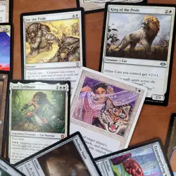 Whole COMMANDER Magic Deck MTG - Kemba Kha Regent Full Art Purre White CATS Fun - Image 5