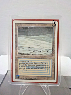 C0729 MTG Revised "Tundra Land (Light Play) (B) (Authentic)" Single & Sleeves - Image 2