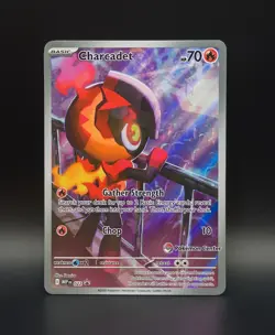 Charcadet 022 Mega Evolutions Black Star Promo - Pokemon Center Stamp - Image 1
