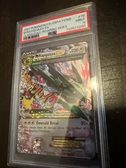 Pokemon 2021 Celebrations Classic Collection M Mega Rayquaza EX Card #76 PSA 9 - Image 1