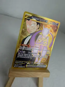 Pokemon TCG Gold Team Rockets Mewtwo 240/182 SV10 Destined Rivals NM - Image 2