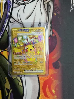 Pokemon TCG Pikachu EX Surging Sparks Holo Hyper Rare Gold 247/191 - Image 1