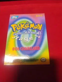 1998 Topps Pokemon Charizard #06 E6 Of 12 Foil - Image 2