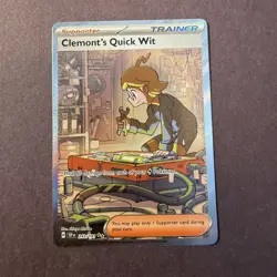 ??Clemonts Quick Wit 243/191 Pokemon TCG Surging Sparks Special Illustration ?? - Image 1