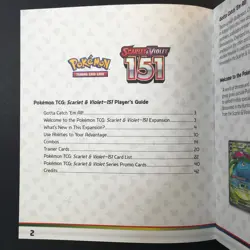 Pokemon TCG Scarlet and Violet 151 Players Guide ETB Checklist Booklet - Image 3