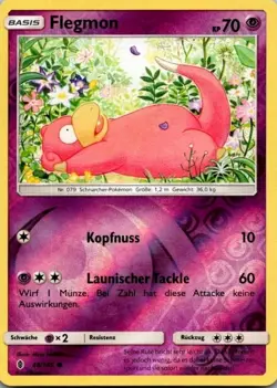 Pokemon Flegmon 48/145 Stunde der Wachter Deutsch Reverse Holo 2017 - Image 1