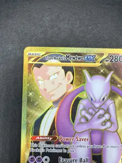 Team Rocket's Mewtwo ex 240/182 Sv10: Destined Rivals Hyper Rare Pokemon TCG NM - Image 2
