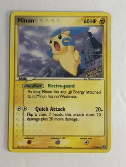 Pokemon TCG Emerald Minun 37/106 Near Mint - Image 1