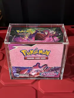 Pokemon Fusion Strike 36 Factory Sealed Packs In Booster Box Plus Acrylic Case - Image 1